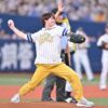 なにわ男子・大橋和也　始球式でこん身の１球　ソフトバンクｖｓロッテ戦/芸能/デイリ